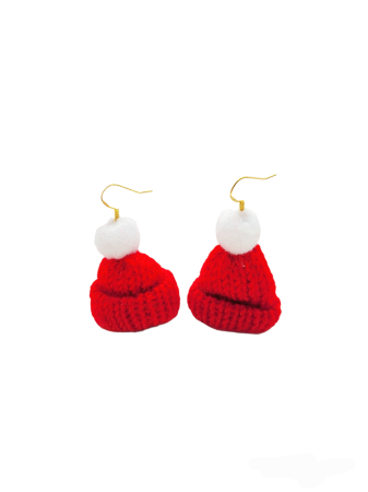 EARRINGS SANTA HAT